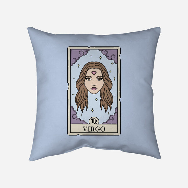 Virgo Card-None-Removable Cover w Insert-Throw Pillow-Maria
