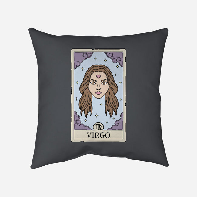 Virgo Card-None-Removable Cover w Insert-Throw Pillow-Maria