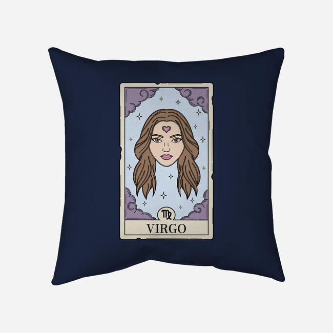 Virgo Card-None-Removable Cover w Insert-Throw Pillow-Maria