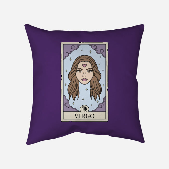 Virgo Card-None-Removable Cover w Insert-Throw Pillow-Maria