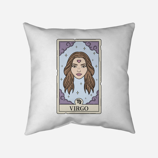 Virgo Card-None-Removable Cover w Insert-Throw Pillow-Maria