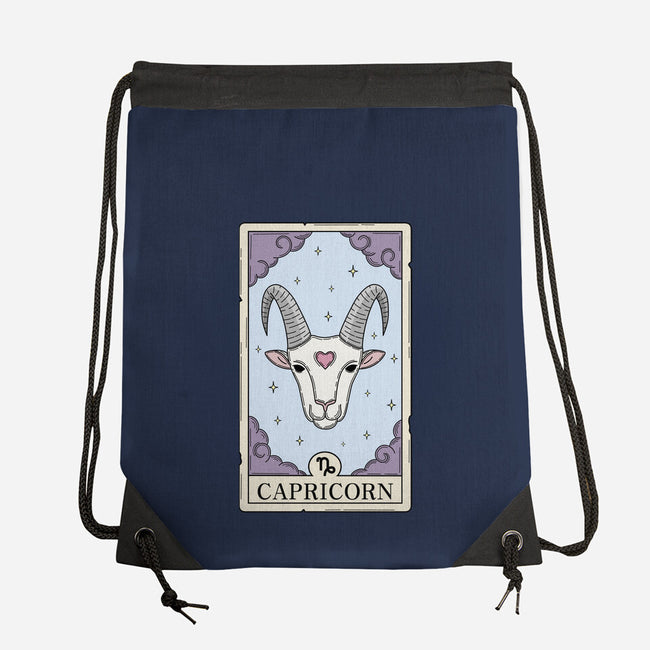 Capricorn Card-None-Drawstring-Bag-Maria