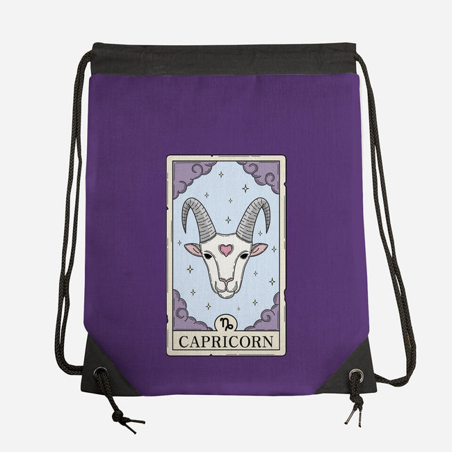 Capricorn Card-None-Drawstring-Bag-Maria