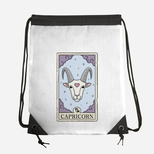 Capricorn Card-None-Drawstring-Bag-Maria