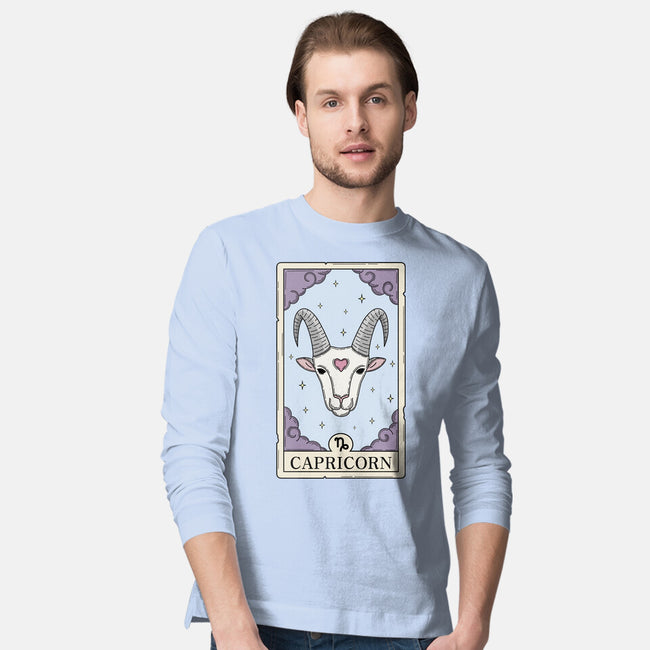 Capricorn Card-Mens-Long Sleeved-Tee-Maria