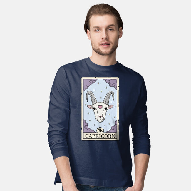 Capricorn Card-Mens-Long Sleeved-Tee-Maria