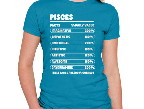 Pisces Facts Chart