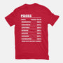 Pisces Facts Chart-Mens-Heavyweight-Tee-MaxoArt
