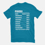 Pisces Facts Chart-Womens-Fitted-Tee-MaxoArt