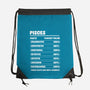 Pisces Facts Chart-None-Drawstring-Bag-MaxoArt