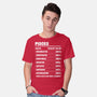 Pisces Facts Chart-Mens-Basic-Tee-MaxoArt
