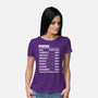 Pisces Facts Chart-Womens-Basic-Tee-MaxoArt