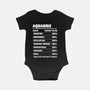 Aquarius Facts Chart-Baby-Basic-Onesie-MaxoArt