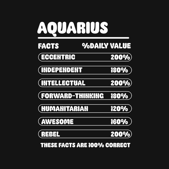 Aquarius Facts Chart-Mens-Heavyweight-Tee-MaxoArt