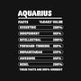 Aquarius Facts Chart-Mens-Heavyweight-Tee-MaxoArt