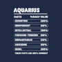Aquarius Facts Chart-Mens-Premium-Tee-MaxoArt