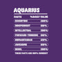 Aquarius Facts Chart-Womens-Basic-Tee-MaxoArt
