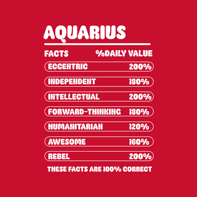 Aquarius Facts Chart-Mens-Heavyweight-Tee-MaxoArt