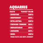 Aquarius Facts Chart-Mens-Heavyweight-Tee-MaxoArt