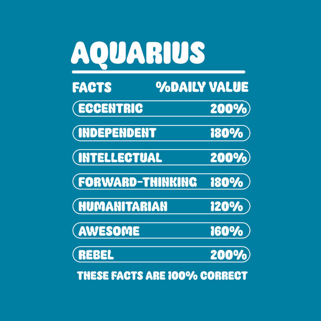 Aquarius Facts Chart-Mens-Heavyweight-Tee-MaxoArt