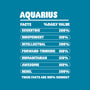 Aquarius Facts Chart-Mens-Heavyweight-Tee-MaxoArt