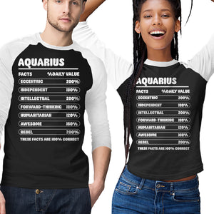 Aquarius Facts Chart