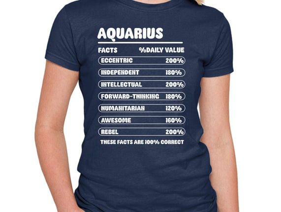 Aquarius Facts Chart