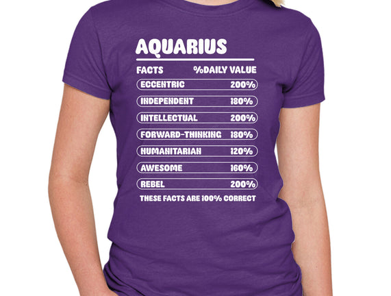 Aquarius Facts Chart