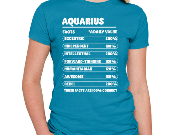 Aquarius Facts Chart