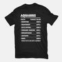 Aquarius Facts Chart-Mens-Heavyweight-Tee-MaxoArt