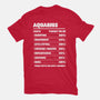 Aquarius Facts Chart-Unisex-Basic-Tee-MaxoArt