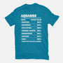 Aquarius Facts Chart-Mens-Heavyweight-Tee-MaxoArt