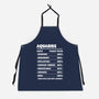 Aquarius Facts Chart-Unisex-Kitchen-Apron-MaxoArt