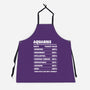 Aquarius Facts Chart-Unisex-Kitchen-Apron-MaxoArt