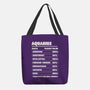 Aquarius Facts Chart-None-Basic Tote-Bag-MaxoArt