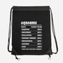 Aquarius Facts Chart-None-Drawstring-Bag-MaxoArt