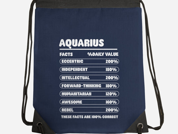 Aquarius Facts Chart