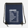 Aquarius Facts Chart-None-Drawstring-Bag-MaxoArt