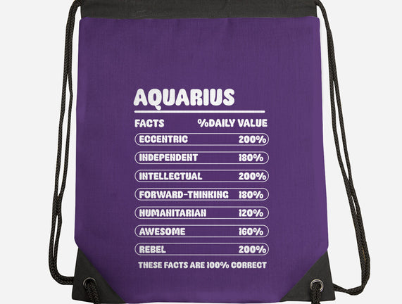 Aquarius Facts Chart