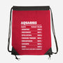 Aquarius Facts Chart-None-Drawstring-Bag-MaxoArt