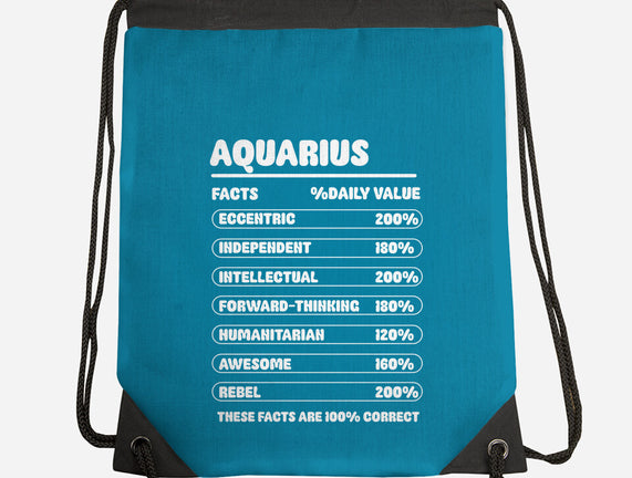 Aquarius Facts Chart