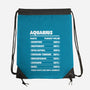 Aquarius Facts Chart-None-Drawstring-Bag-MaxoArt