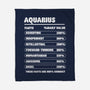 Aquarius Facts Chart-None-Fleece-Blanket-MaxoArt
