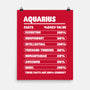Aquarius Facts Chart-None-Matte-Poster-MaxoArt
