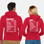 Aquarius Facts Chart-Unisex-Zip-Up-Sweatshirt-MaxoArt