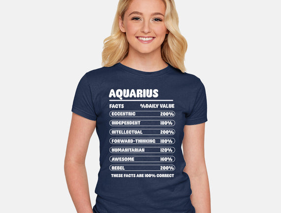 Aquarius Facts Chart
