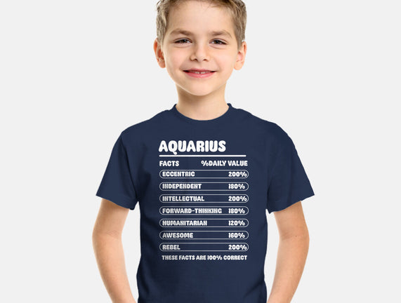 Aquarius Facts Chart