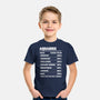 Aquarius Facts Chart-Youth-Basic-Tee-MaxoArt