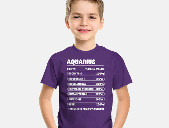Aquarius Facts Chart