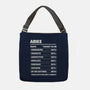 Aries Facts Chart-None-Adjustable Tote-Bag-MaxoArt